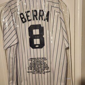 Autographed Yogi Berra New York Yankees Jersey with COA